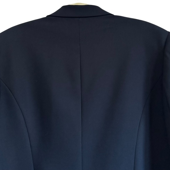 NWT TALBOTS WOOL BLEND NAVY THEEE BUTTON BLAZER SIZE 18 - Picture 5 of 13